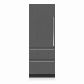 Sub-Zero DET3050CI/L 30" Designer Over-and-Under Refrigerator/Freezer with Ice Maker - Panel Ready