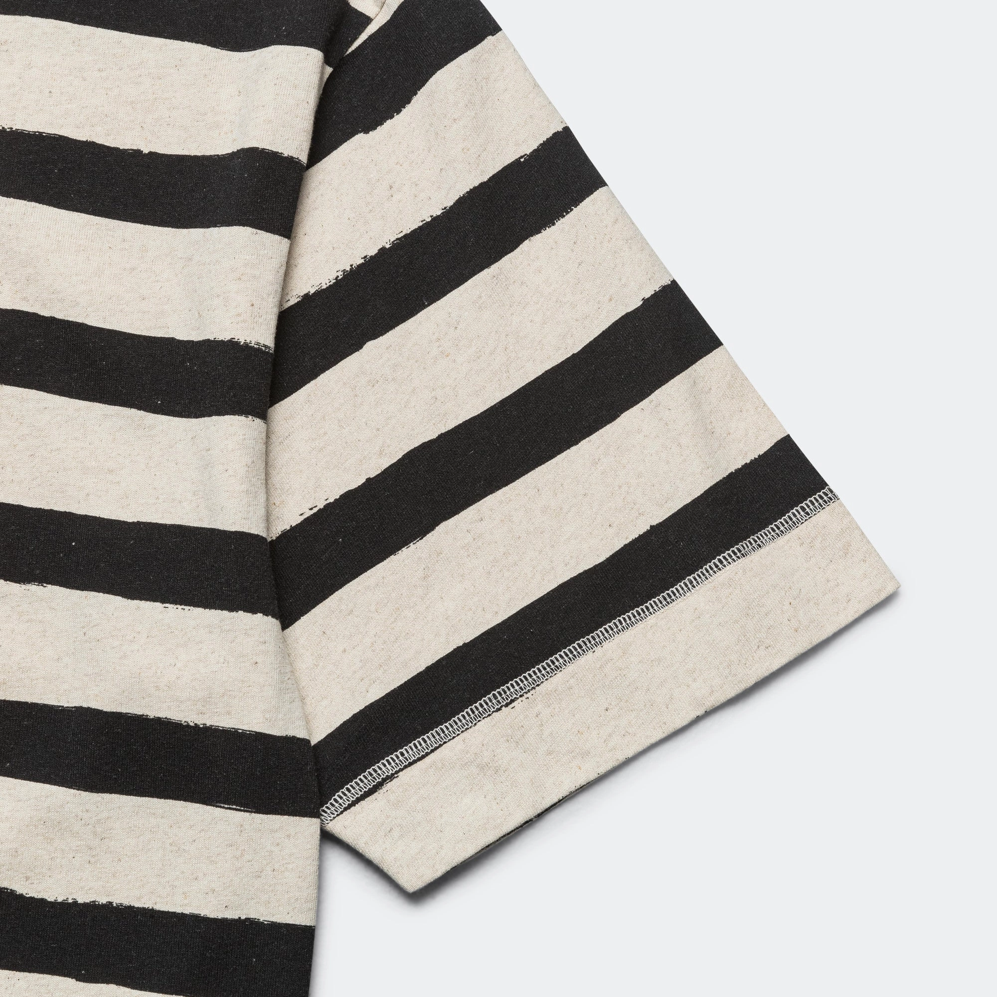 T-Shape Matelot - Cotton Hemp Jersey Natural/Black