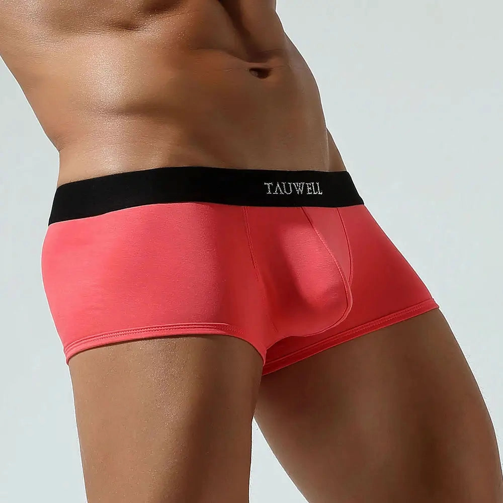 Tauwell Men's Trunks - Moisture-Wicking Boxer Briefs with Supportive Pouch 24203