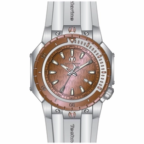 Technomarine Men's Watch - Manta Sea Quartz Rose Gold Dial Silicone Strap | TM-224005