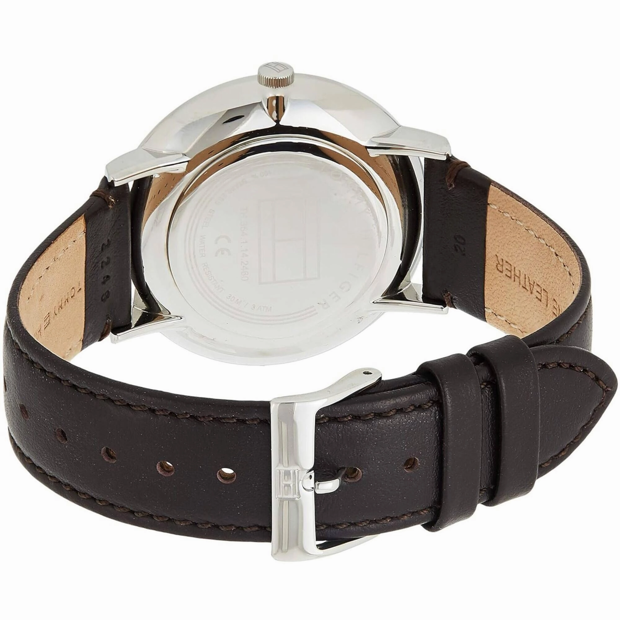 Tommy Hilfiger Men's Watch - Brooklyn Blue Dial Brown Leather Strap Quartz | 1791508