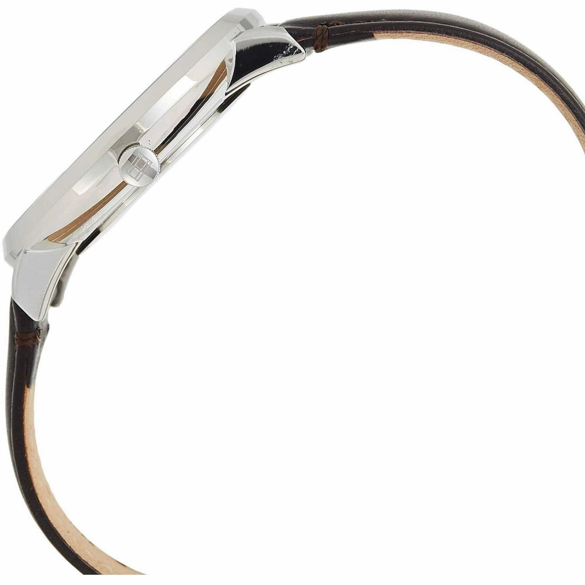 Tommy Hilfiger Men's Watch - Brooklyn Blue Dial Brown Leather Strap Quartz | 1791508