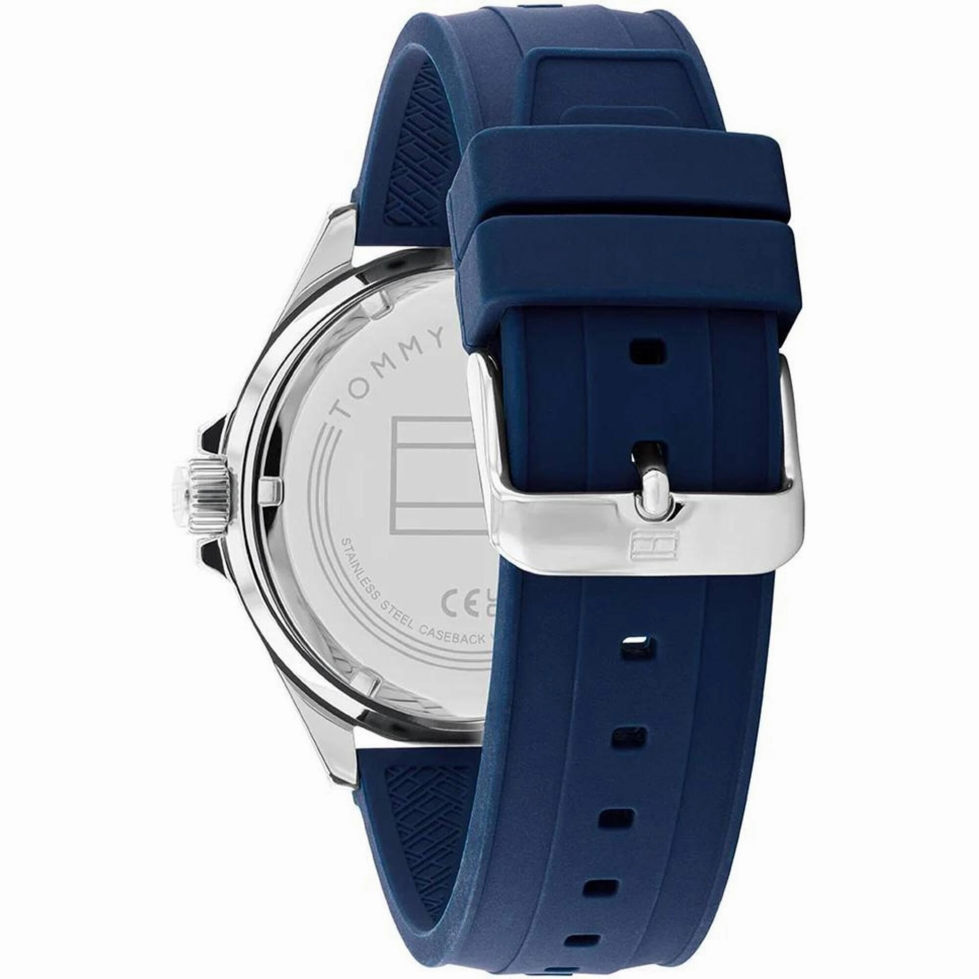 Tommy Hilfiger Men's Watch - Logan Quartz Blue Dial Silicone Rubber Strap | 1792009