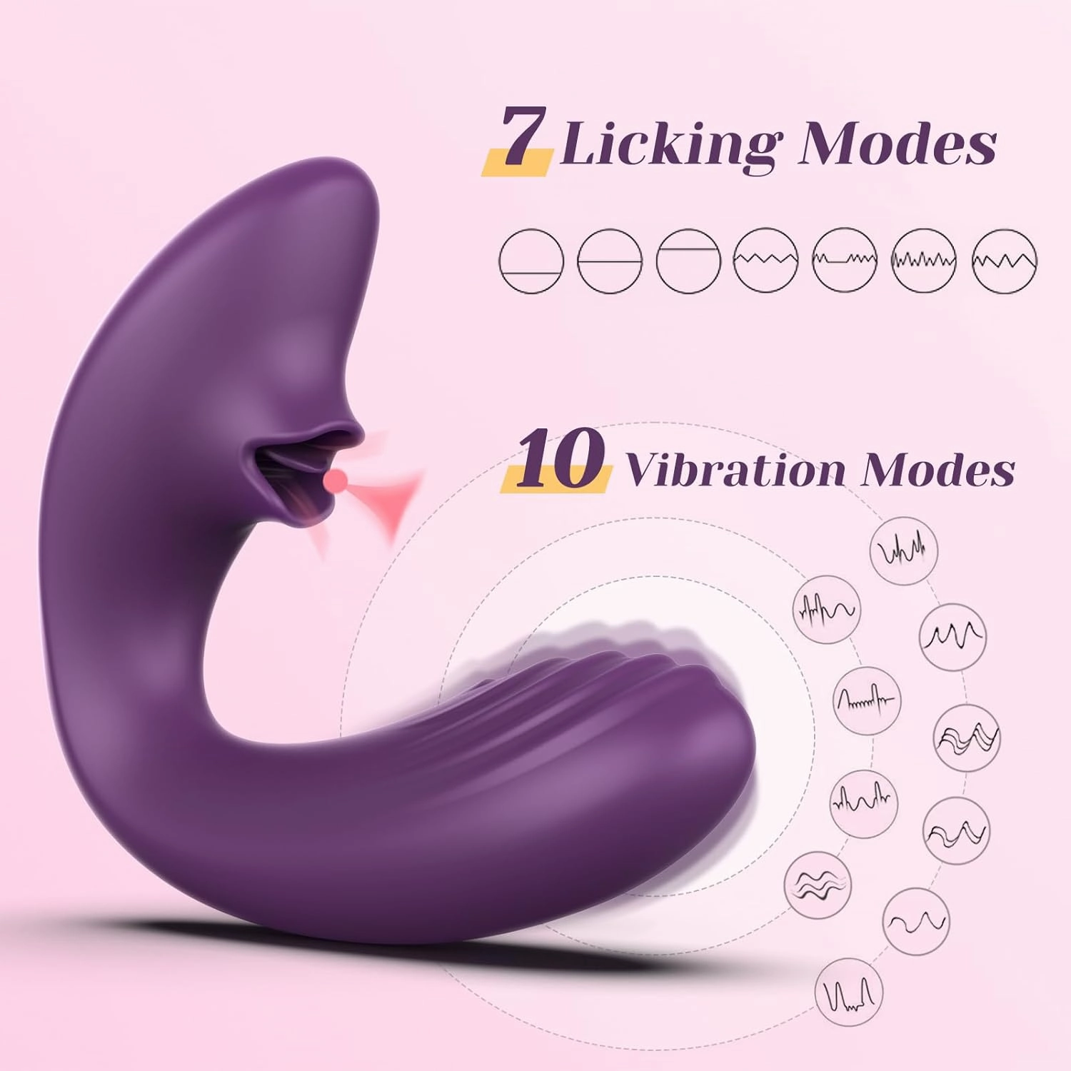 Tracy's Dog - Juicy Clitoral Licking Vibrator OG Lick (Purple)