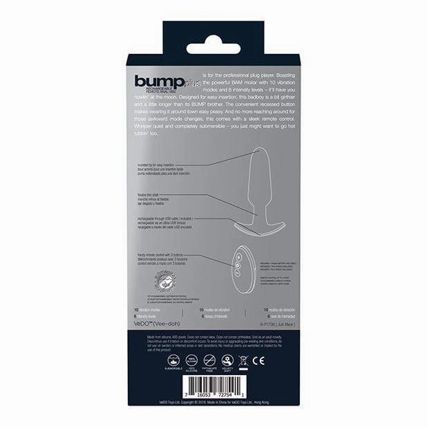 VeDO - Bump Plus Rechargeable Remote Control Anal Vibe