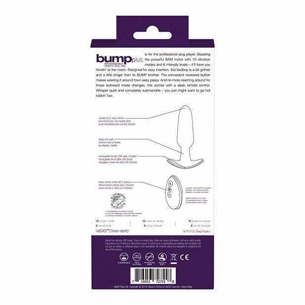 VeDO - Bump Plus Rechargeable Remote Control Anal Vibe