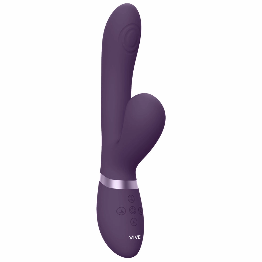 Vive Hide Rabbit Vibrator With G-Spot Thumping & Clitoral Air Pulse