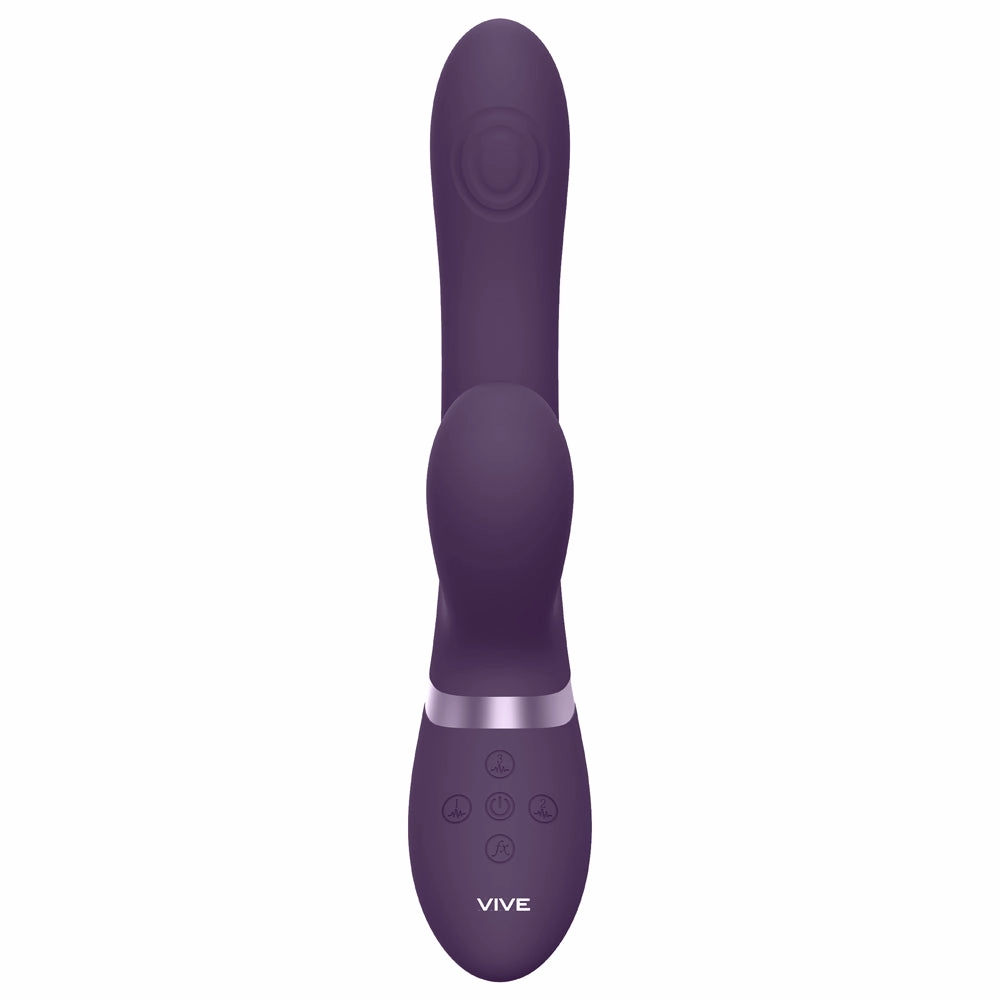 Vive Hide Rabbit Vibrator With G-Spot Thumping & Clitoral Air Pulse