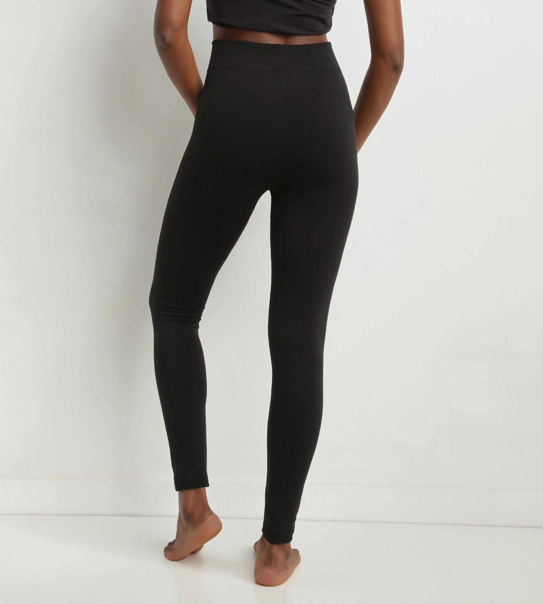 Women's black thermal legging with fleece lining Dim Relax & Go
