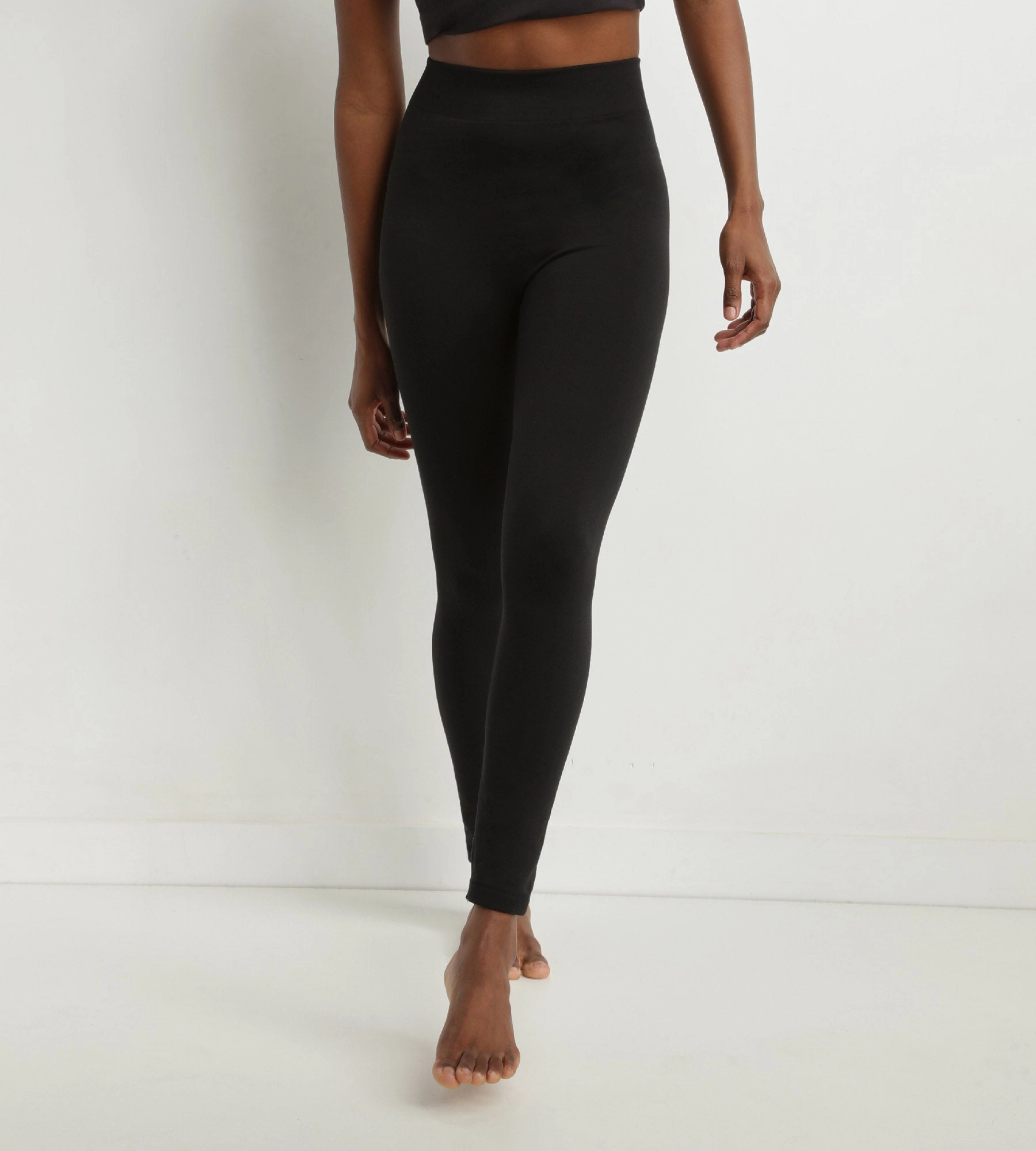 Women's black thermal legging with fleece lining Dim Relax & Go