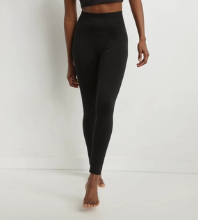 Women's black thermal legging with fleece lining Dim Relax & Go